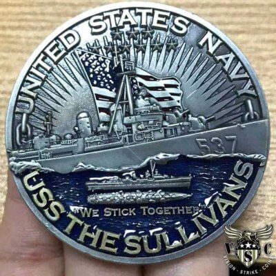 USS The Sullivans Warships of World War 2 75th Anniversary Coin