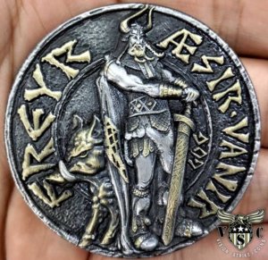 Freyr Viking Norse God Ancient Coin