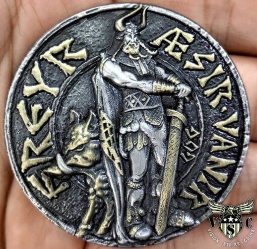 Schlüsselanhänger Odin auf Sleipnir K17.16 Runenring Asatru Wikinger Thorshammer 