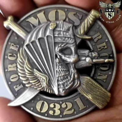 Force Recon 0321 MOS USMC Military Challenge Coin