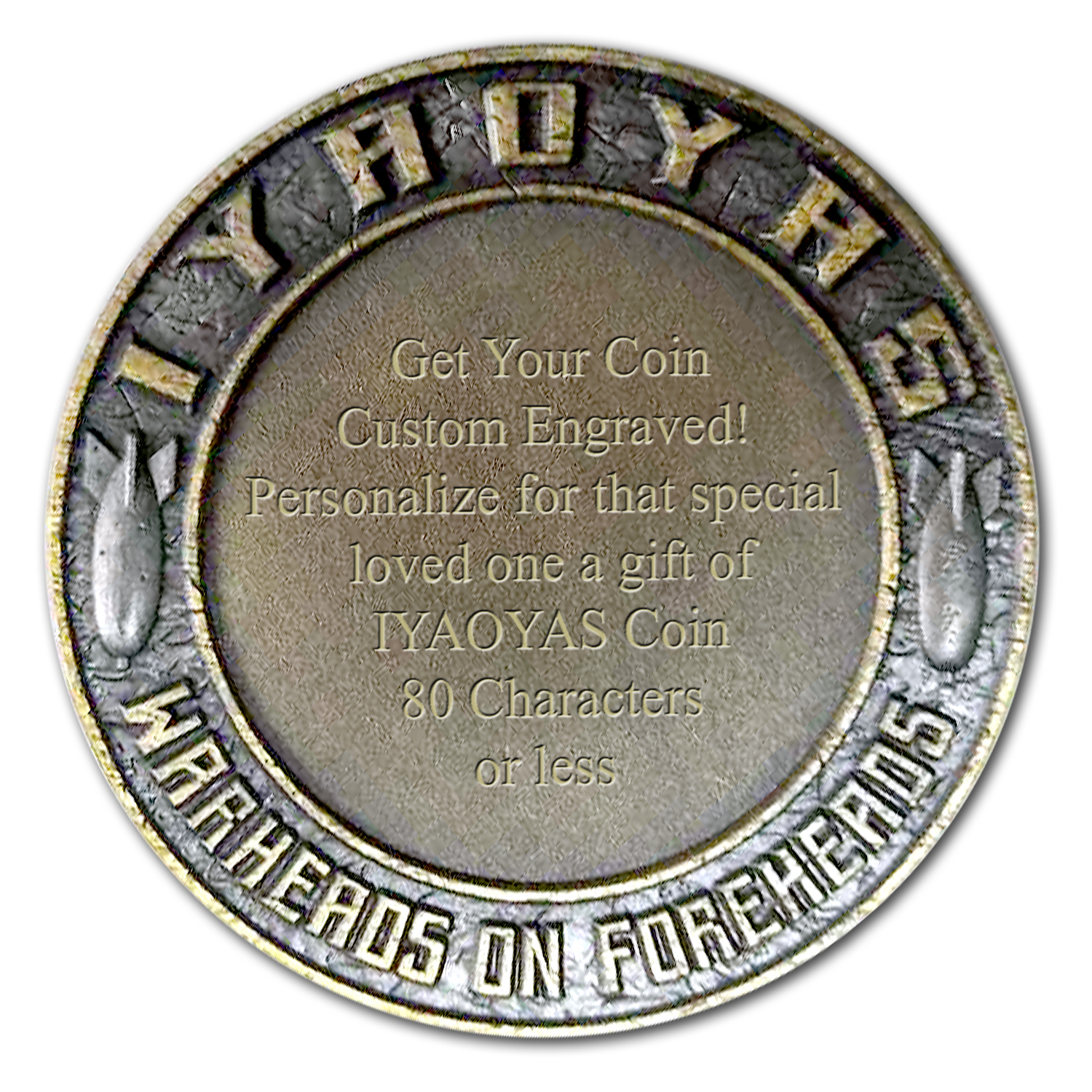 IYAOYAS US Navy Custom Engraved Challenge Coin