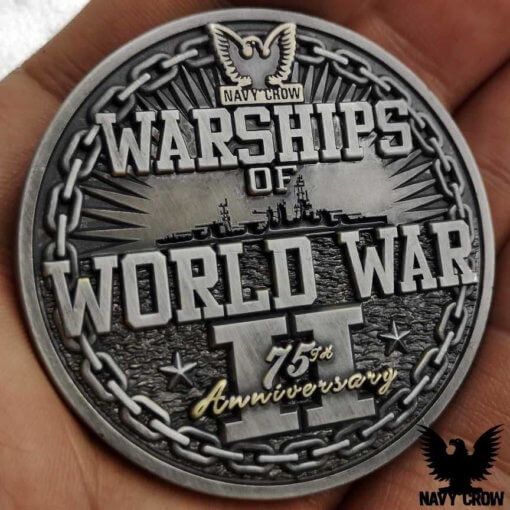 USS Texas Warships of WW2 75th Anniversary Coin