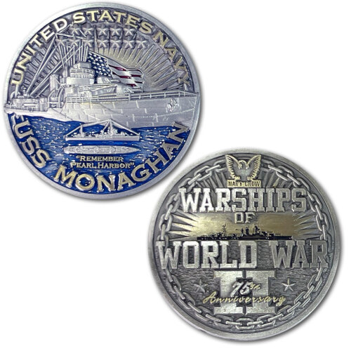 USS Monaghan Warships of World War 2 75th Anniversary Coin