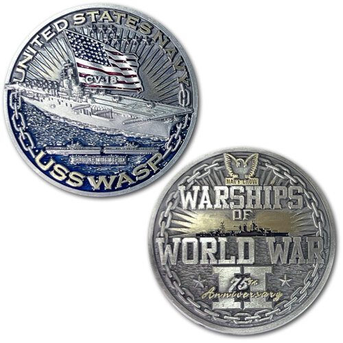 USS Wasp Warships of World War 2 75th Anniversary Coin