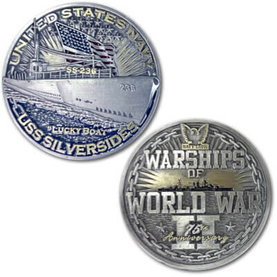 USS Indianapolis CA-35 Heavy Cruiser Warships of World War 2 Collectible Military Challenge Coin