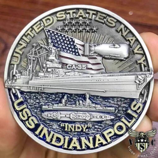 USS Indianapolis Warships of World War 2 75th Anniversary Coin