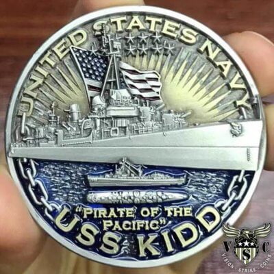 USS Kidd Warships of World War 2 75th Anniversary Coin
