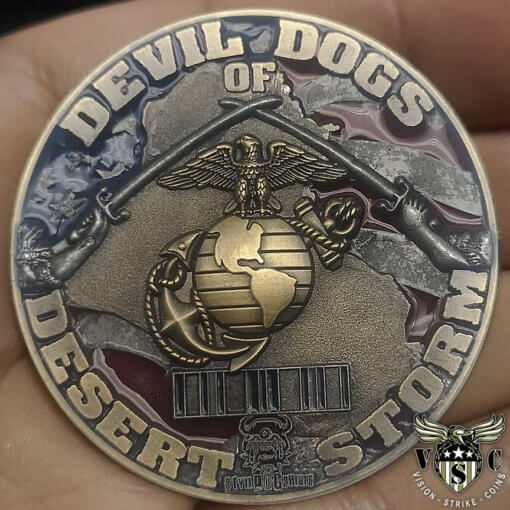 M1A1 Abrams Devil Dogs of Desert Storm Challenge Coin 1