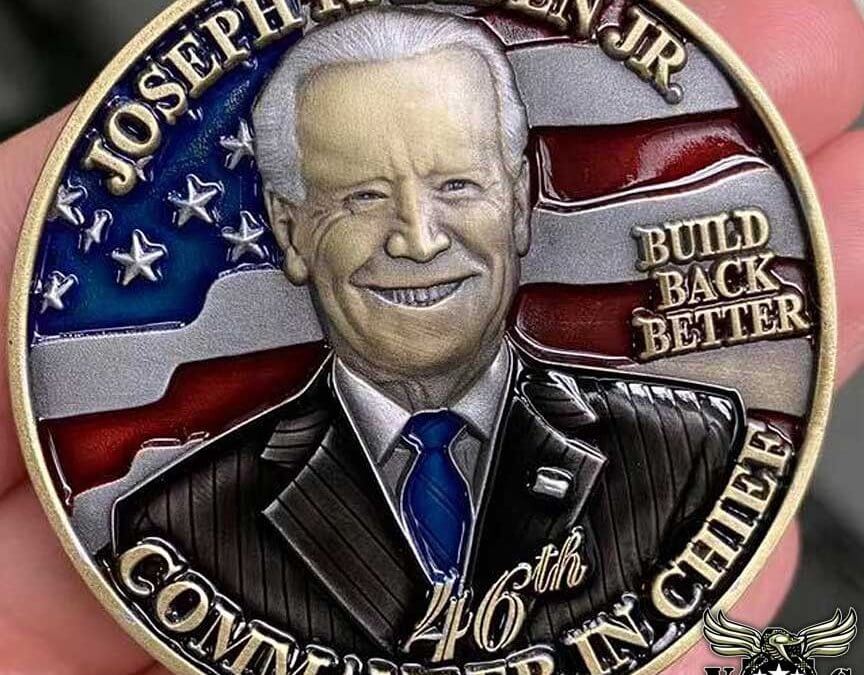 Awesome New Joseph R. Biden Commander in Thief Challenge Coin