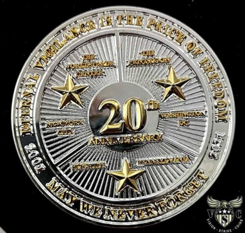 9-11 20th Anniversary Memorial Commemorative Coin