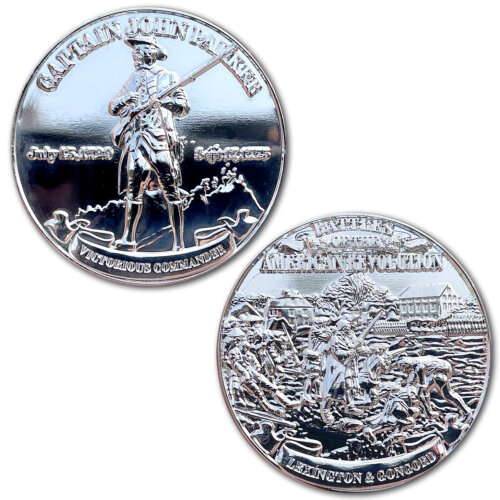 Battle of Lexington And Concord Battles of the American Revolution Sterling Silver Clad Coin
