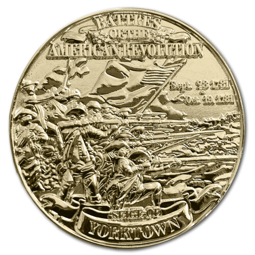Siege Of Yorktown Battles of the American Revolution Gold Clad Coin