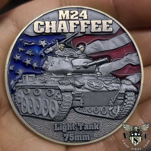 M24 Chaffee Tanks of the Korean War Challenge Coin