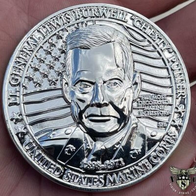General Lewis Chesty Puller Great American Heroes Sterling Silver Clad Coin