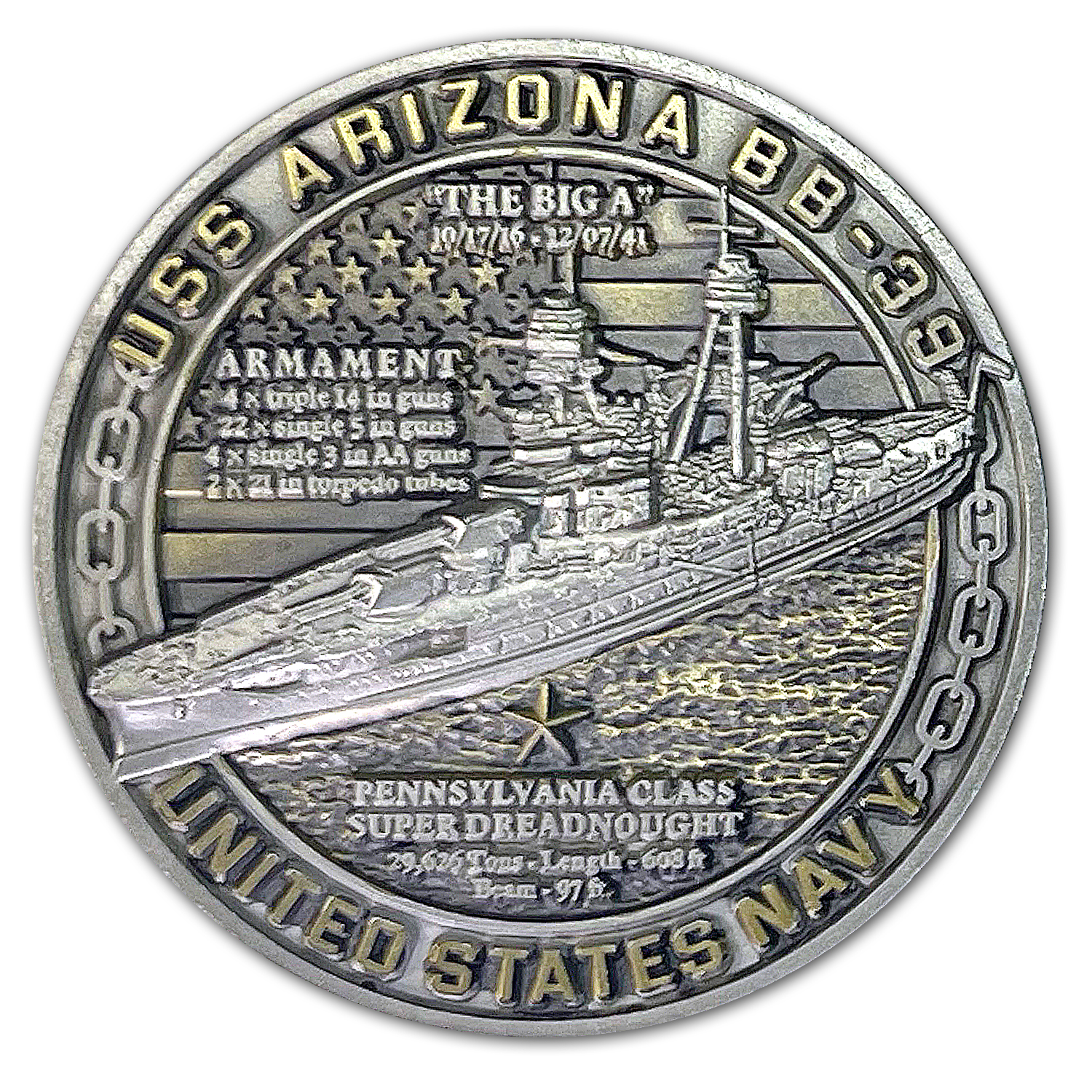 Arizona-Pearl-Harbor-Coin-Front