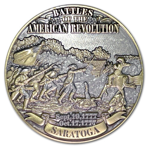 Battle of Saratoga Battles of the American Revolution Coin