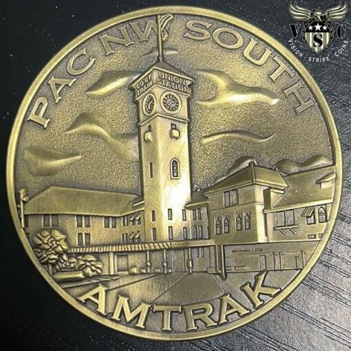 Amtrak Portland Union Station Custom Challenge Coin