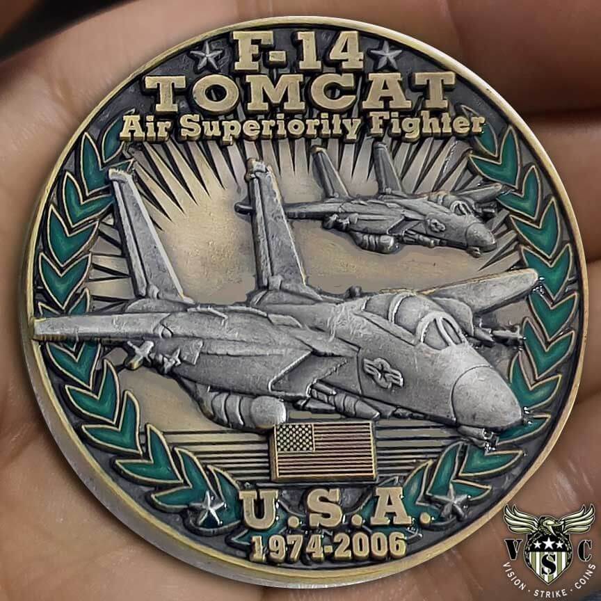 F-14 Tomcat USA Cold War Combatants Challenge Coin