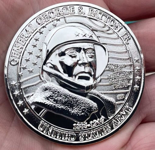 General George S Patton Great American Heroes Sterling Silver Clad Coin