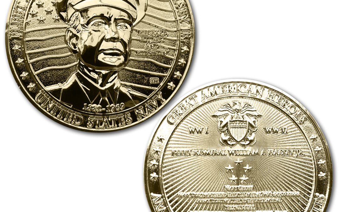 Fleet Admiral William Bull Halsey Hero Coin