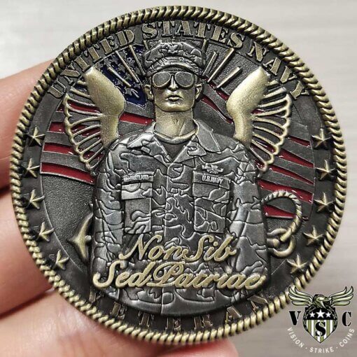 USN Veterans Day Challenge Coin