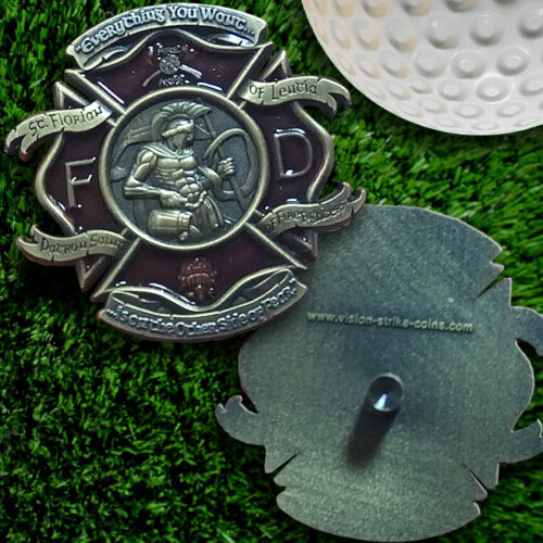 St. Florian Firefighter Golf Ball Marker