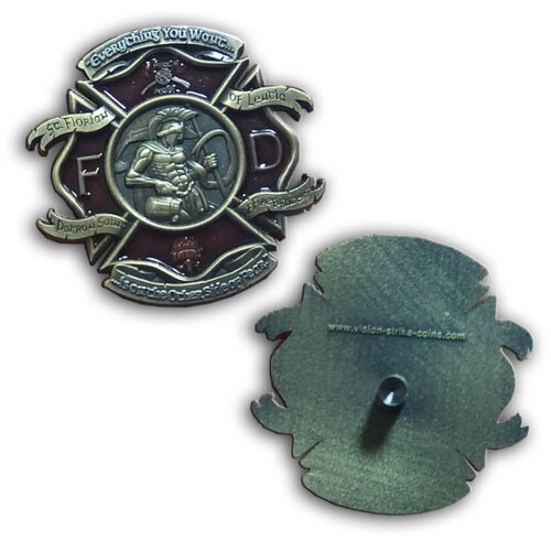 St. Florian Firefighter Golf Ball Marker