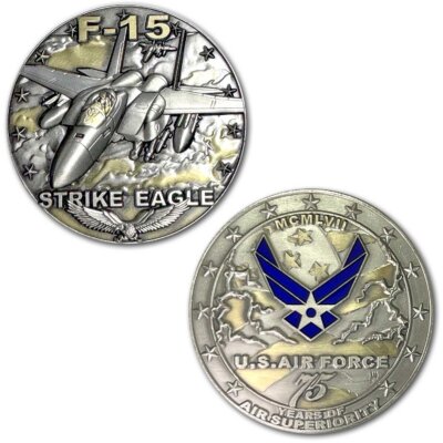 USAF F-15 Strike Eagle Veteran Air Force Collectible Challenge Coin