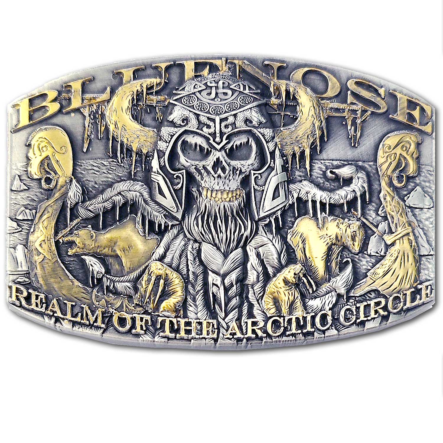 Bluenose Realm of the Arctic Circle Sailor Coastie Veteran Belt Buckle
