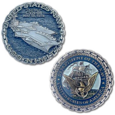 USS Nimitz CVN-65 US Navy Aircraft Carrier Collectible Challenge Coin