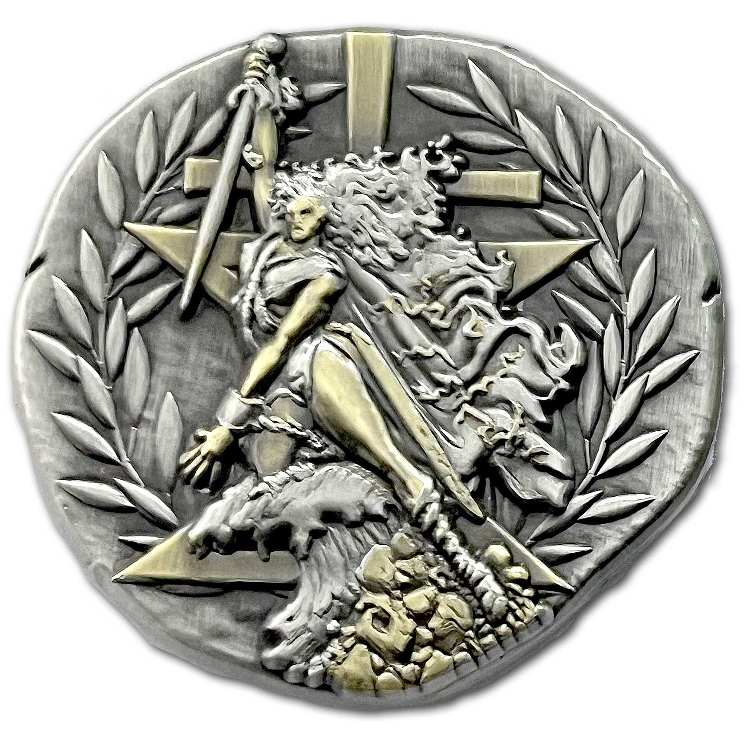 Nemesis Greek Goddess of Retribution, Divine Vengeance, and Balance, Hubris, Punishment, Cosmic Order Ancient Collectible Coin