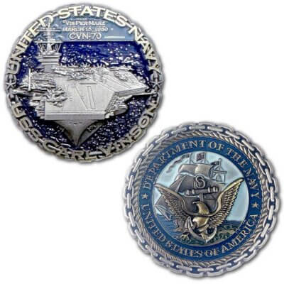 USS Carl Vinson CVN-70 Navy Aircraft Carrier Collectible Challenge Coin
