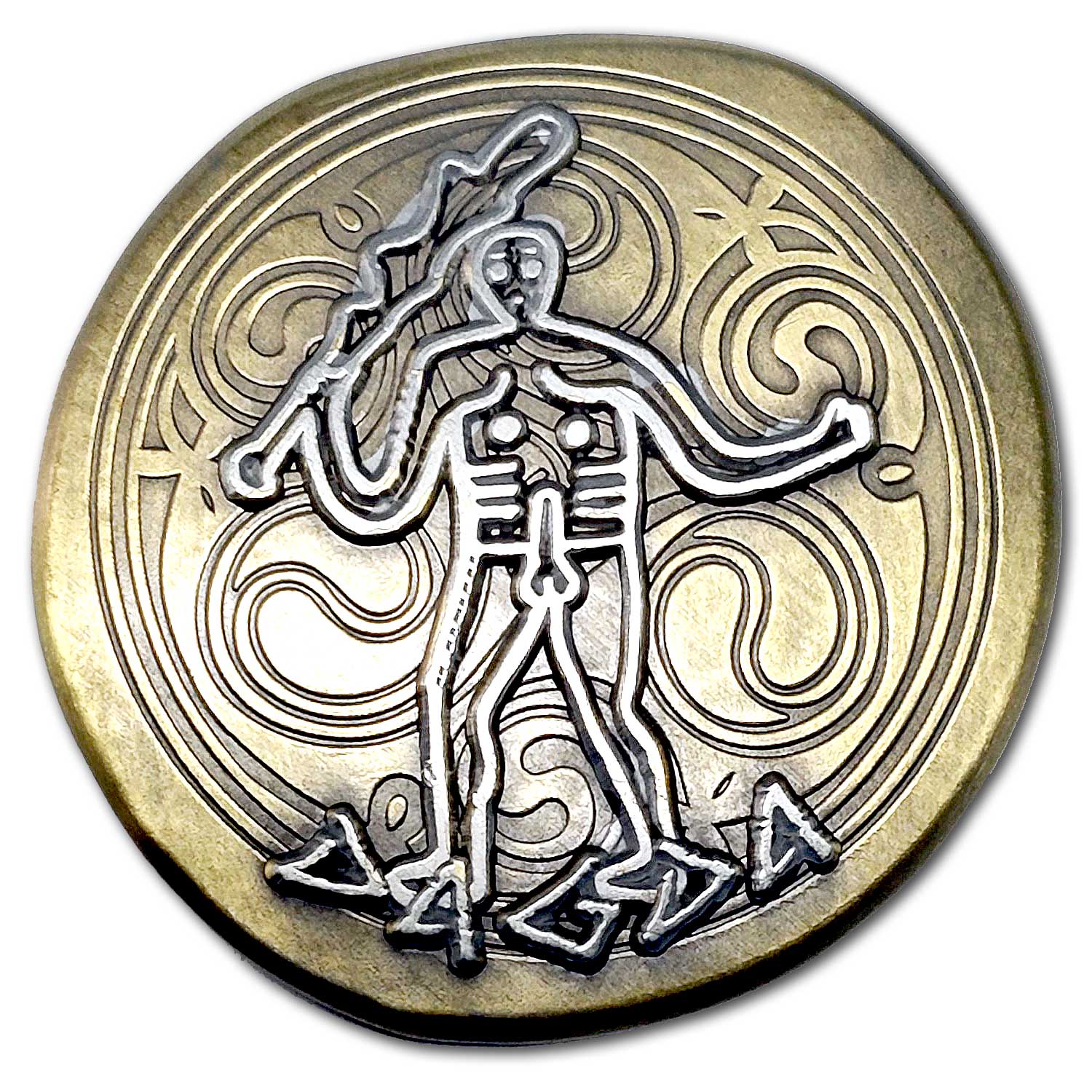 Dagda Celtic Chief God of the Tuatha Dé Danann The Good God Ancient Rainbow Cup Collectible Coin