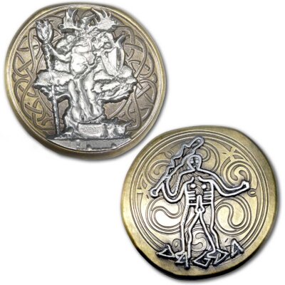 Dagda Celtic Chief God of the Tuatha Dé Danann The Good God Ancient Rainbow Cup Collectible Coin